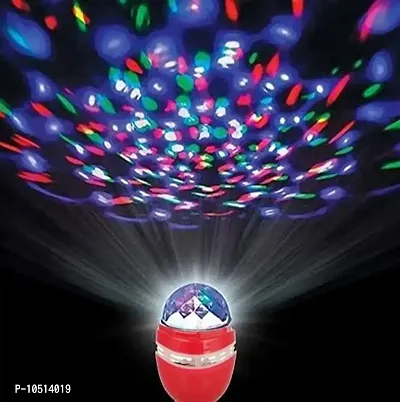 b22d 360 Degree Crystal Rotating Magic Disco LED Rotating Bulb Light Lamp, Multicolour-thumb5