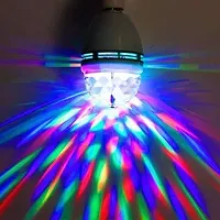 b22d 360 Degree Crystal Rotating Magic Disco LED Rotating Bulb Light Lamp, Multicolour-thumb3