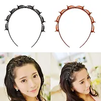 Parimahi Hair Styling Plastic Headband Hair Twister Hairstyle Braid Tool for Women (Pack of 1) Black-thumb2