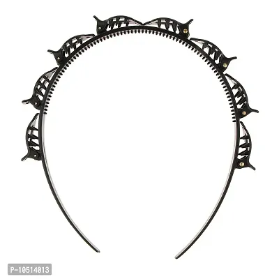 Parimahi Hair Styling Plastic Headband Hair Twister Hairstyle Braid Tool for Women (Pack of 1) Black
