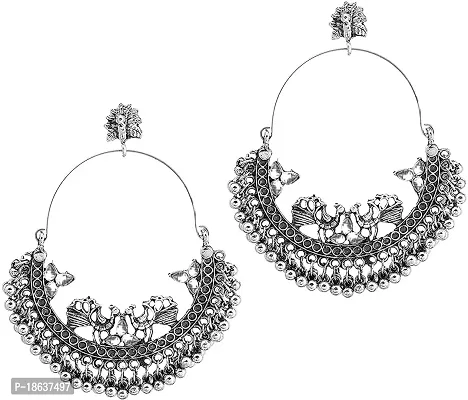 German Silver Drop Earrings Earrings For Women-thumb0