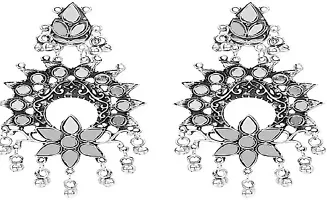 Stylish Golden Oxidised Silver Beads Jewellery Set For Women-thumb1