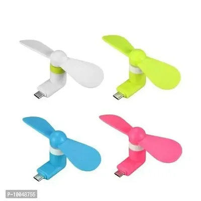 Mini Portable Micro USB OTG Mobile Fan (Cooling Cooler) for V8 Android pack4-thumb0