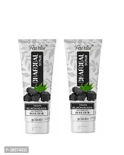 Detoxify and Renew Activated Charcoal Scrub for Smooth, Glowing Skin (pack of 2)