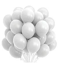 Wonder Balloon Celebrate edition White Balloon for Decoration -Helium Compatible - Set of 10-thumb1