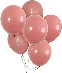 Wonder Balloons Long lasting, Shining, Best Latex Pink Balloon for Decoration - Set of 10-thumb1