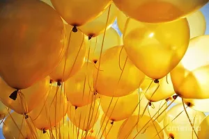 Wonder Party Decoration Balloons for Yellow theme Birthday Party AIR or HELIUM - Set of 20-thumb1