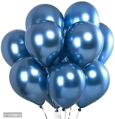 Wonder Metallic Blue Balloons for Aesthetic Decoration Balloon Arch Metallic Balloon - Set of 45