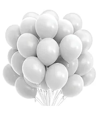 Wonder Party Decoration kit Black Birthday Banner, Silver Foil Fringe Curtain and White Balloons Birthday Celebration Set of 52-thumb1