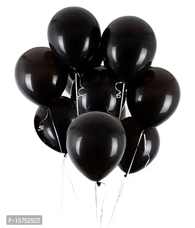 Wonder Metallic Black Balloons for Aesthetic Decoration Balloon Arch Metallic Balloon - Set of 10