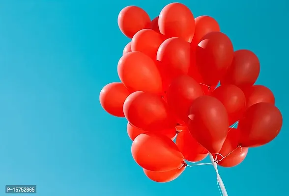 Wonder Balloons Red Birthday Balloon - Set of 10-thumb2