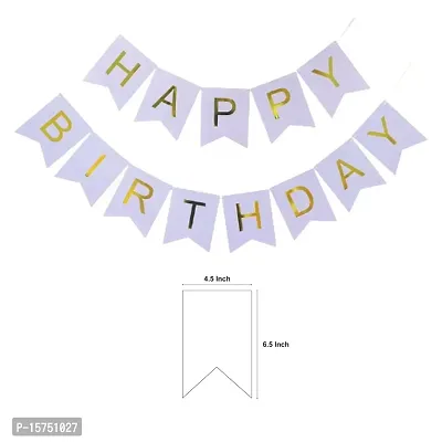 Wonder Beautiful birthday combo Paper Birthday Banner, Balloon Red 10 Pcs-thumb2