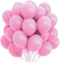 Wonder Party Decoration Kit Pink Happy Birthday Banner, Pink and Light Blue Balloons-thumb1