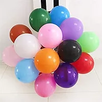 Wonder Birthday Decoration Combo Black Birthday Banner, Black Foil Curtain, Multicolor Balloons Set of 52-thumb3