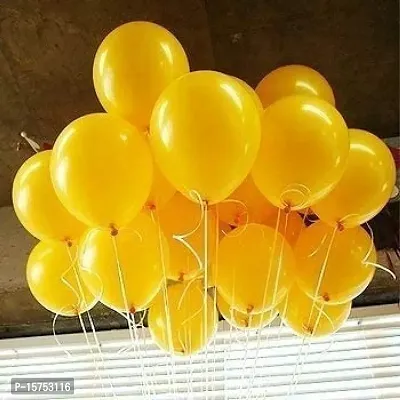 Wonder Yellow Party Balloons for Birthday, Anniversary, Love - Set of 25