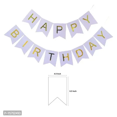 Wonder Birthday Decoration Combo Kit 1 Piece Blue Happy Birthday Banner, Blue and Light Blue Balloons 20 Pcs Party Decorations-thumb3