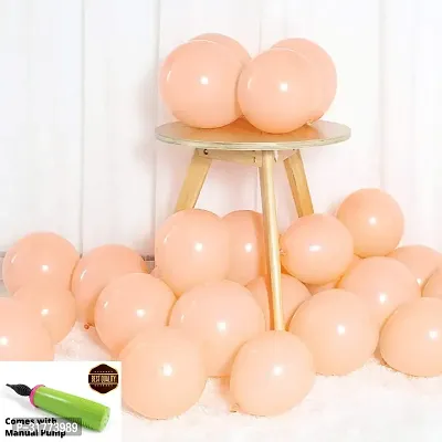 Won-Balloon-Pastel orange/Peach  50 Balloon with pump-thumb0