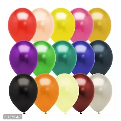 Wonder Party Decoration Metallic Balloons Multicolor Theme Birthday Party AIR or HELIUM - Set of 30