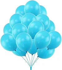 Wonder Birthday Decoration Combo Kit 1 Piece Blue Happy Birthday Banner, Blue and Light Blue Balloons 20 Pcs Party Decorations-thumb3