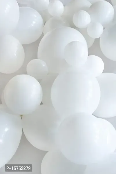 Wonder Balloons White Balloons for Amazing Party decoration - Set of 10-thumb2