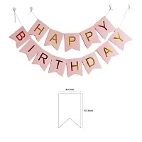 Wonder Balloon decoration kit combo Birthday Banner, Golden and Hot Pink balloons 20 Pcs-thumb3