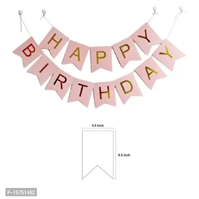 Wonder Balloon decoration kit combo Birthday Banner, Golden and Hot Pink balloons 20 Pcs-thumb4