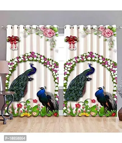 Shiv Home Decor 3D Digital Premium Polyester Curtain Printed Curtains Kids Cartoon for Kids Room for Boys and Girls Bed Room (4 X 7 feet, Multicolour) (Design no 27, 4x9)