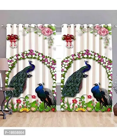 Shiv Home Decor 3D Digital Premium Polyester Curtain Printed Curtains Kids Cartoon for Kids Room for Boys and Girls Bed Room (4 X 7 feet, Multicolour) (Design no 27, 4x9)-thumb2