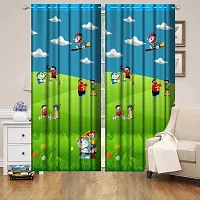 Shiv Home Decor 3D Digital Premium Polyester Curtain Printed Curtains Kids Cartoon for Kids Room for Boys and Girls Bed Room (4 X 7 feet, Multicolour) (Design no 6, 4x9)-thumb1