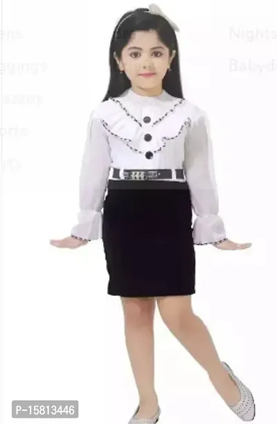 Fabulous Black Georgette  Frocks For Girls