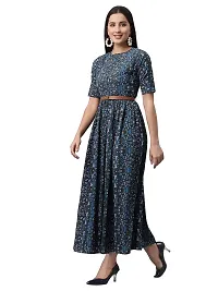AAYU Women's Maxi Dress (AA#0119-BLUE BOHO LONG DRESS (XL)_Blue_Xl)-thumb3