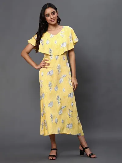 Fancy Printed Maxi Dresses For Women