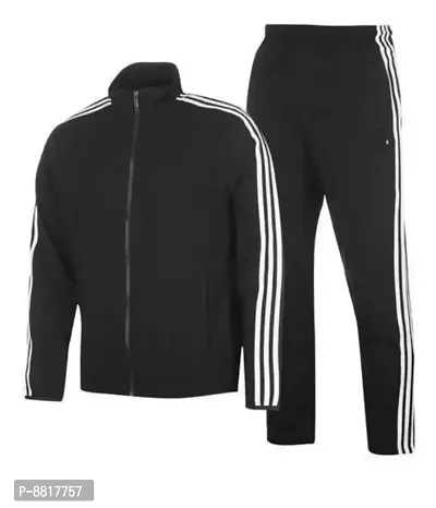 Adidas tracksuit for Men/Upper jacket /Lower Trackpant/Black color. Tracksuits-thumb0