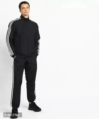 Adidas tracksuit for Men/Upper jacket /Lower Trackpant/Black color. Tracksuits-thumb0