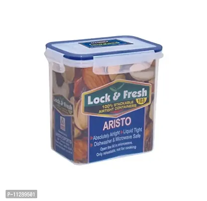 Aristo Houseware Plastic Air Tight Dry Storage system, Lock and Fresh, No 103, 1300ml (Clear)