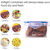 Imprexo Airtight Plastic Dry Fruits Grocery Food Storage Containers and Jars, 1500ML (1, 1500 ML)-thumb2