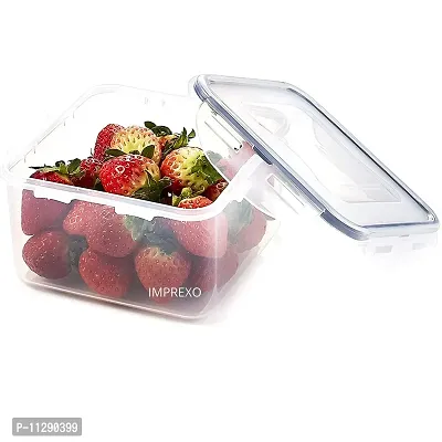 Imprexo Airtight Plastic Dry Fruits Grocery Food Storage Containers and Jars, 1500ML (1, 1500 ML)-thumb0