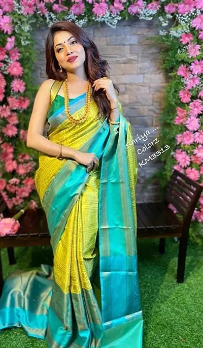 Fancy Soft Silk Saree With Blouse Piece For Women