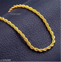 Pitaamaa new stylish attractive Gold traditional jewellery  short Gold-plated Plated Brass Chain(23 INCH)Water And Sweat Proof Jawellery MGPC-0123-thumb2