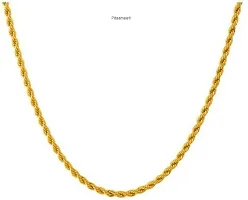 Pitaamaa Long Gold-plated Plated Brass Chain (23 INCH)Water And Sweat Proof Jawellery MGPC-0124-thumb1