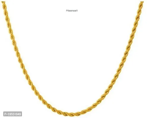 Pitaamaa Long Gold-plated Plated Brass Chain (23 INCH)Water And Sweat Proof Jawellery MGPC-0124-thumb2