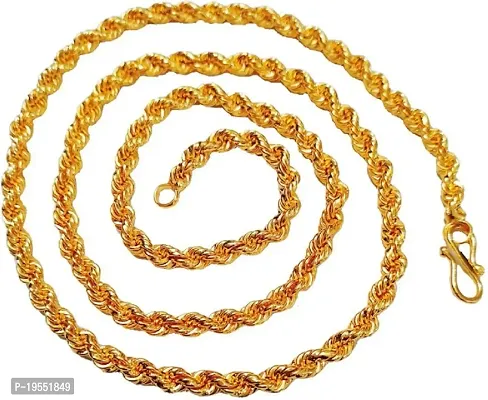 Pitaamaa Long Gold-plated Plated Brass Chain (23 INCH)Water And Sweat Proof Jawellery MGPC-0124-thumb3