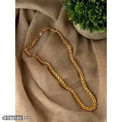 Pitaamaa Gold New Trending Chain Gold-plated Plated Brass Chain (23 INCH)Water And Sweat Proof Jawellery MGPC-0126-thumb4