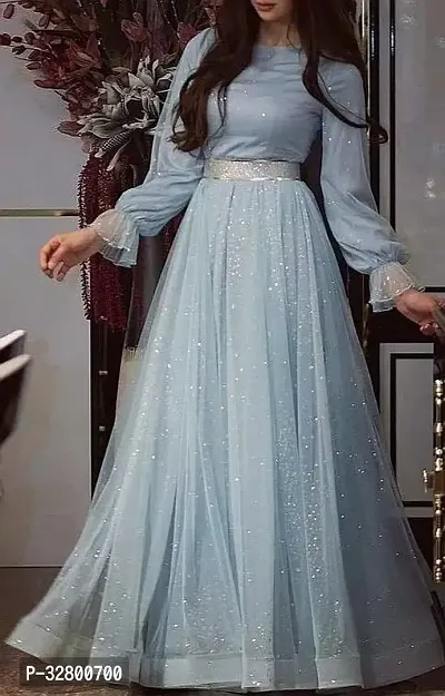 Blend Stitched Anarkali Gown-thumb0