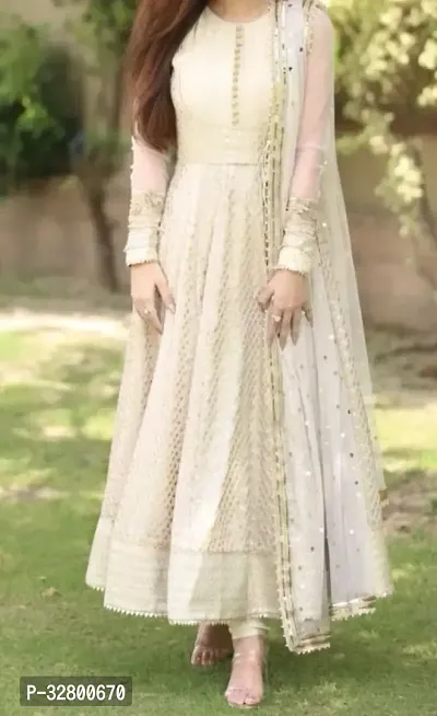 Blend Stitched Anarkali Gown-thumb0