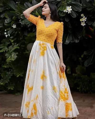 Stitched Anarkali Gown-thumb0