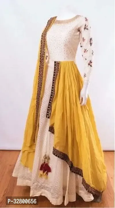 Blend Stitched Anarkali Gown-thumb0