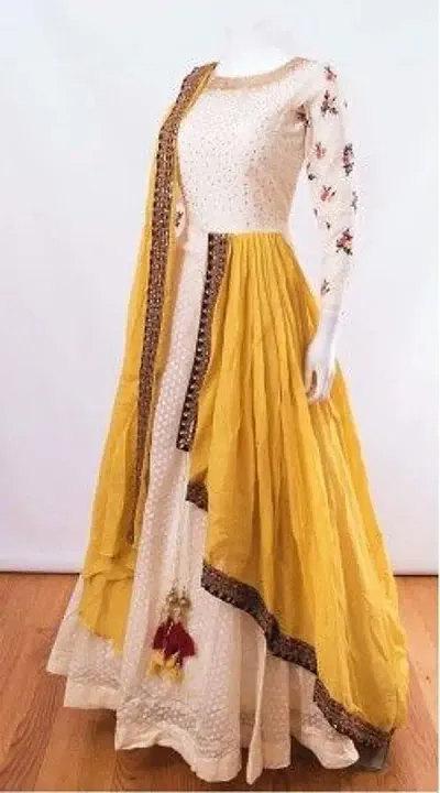 Best Selling Cotton Silk Ethnic Gowns 