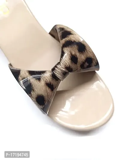 Angel Sales Cheetah Printed Women's Wedge Heels Sandals-thumb5