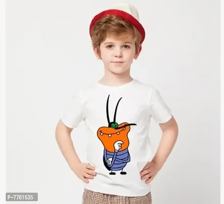 Kids T-shirts cartoon  printed for unisex